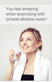 Ionised water for improved hydration